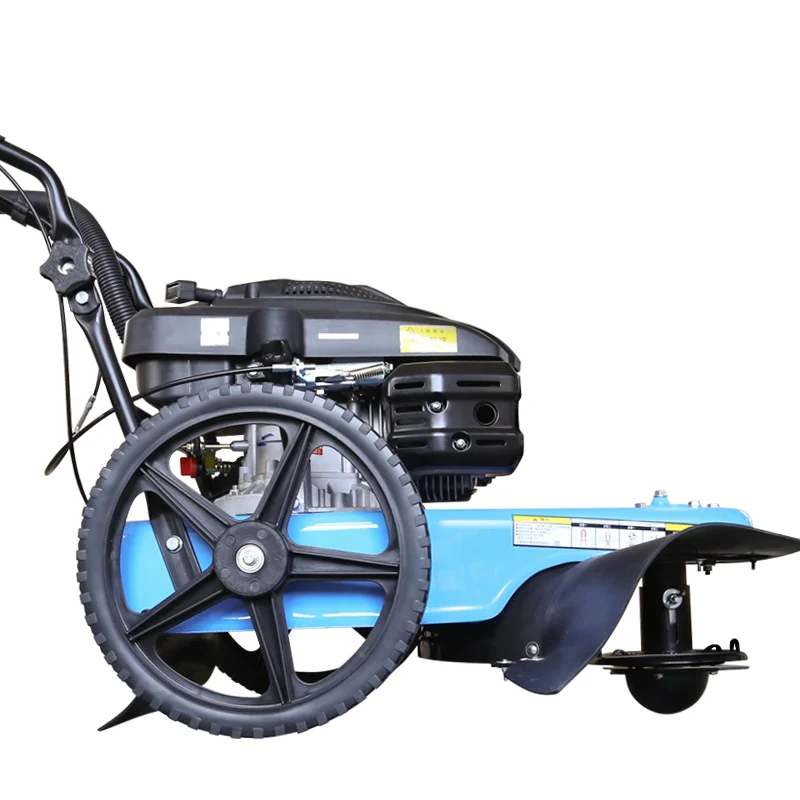  7hp бензиновый двигатель триммер на колесиках газонокосилка