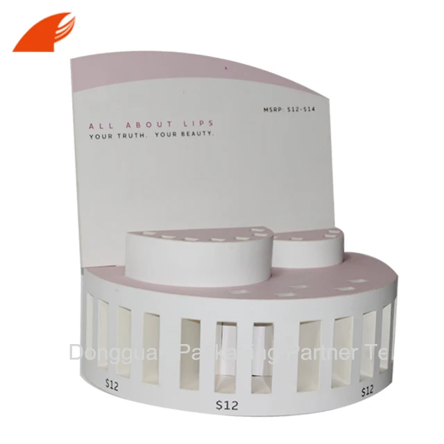 Exquisite Cosmetic paper cardboard assembled   Display Cabinet/Walmart PDQ Display For Kids Lipstick