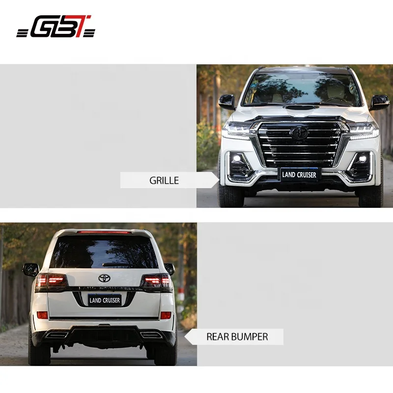 Модификация автомобиля GBT 2022 70-я Юбилейная версия навигатора Комплект кузова для Toyota Land Cruiser Facelift комплект LC200 обновление