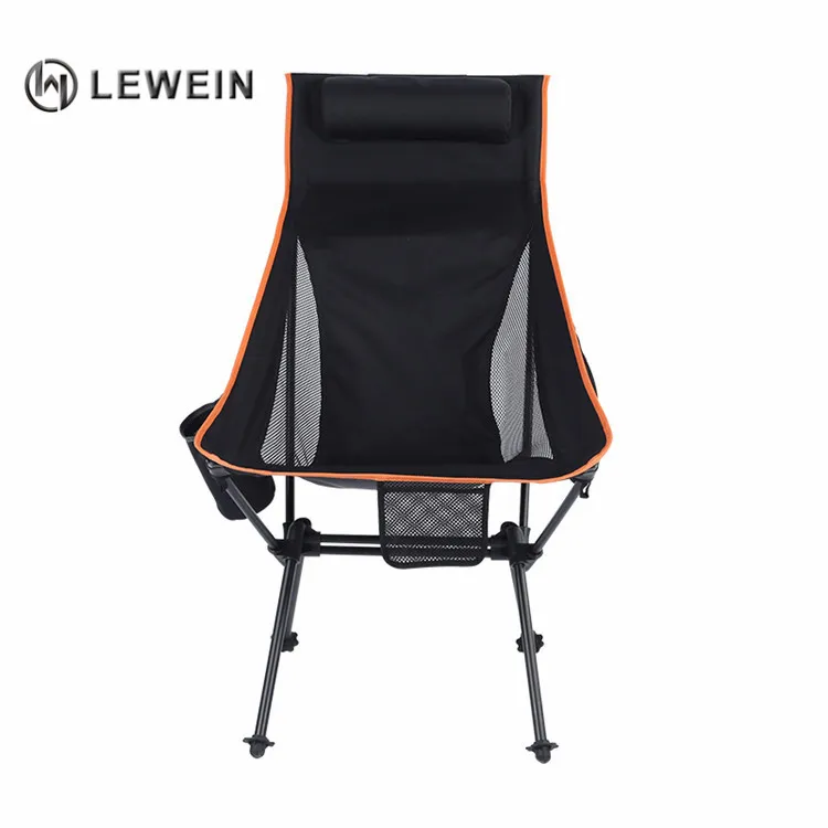 Cheap small customized color high back lightweight ultralight light portable folding camping fishing moon chair