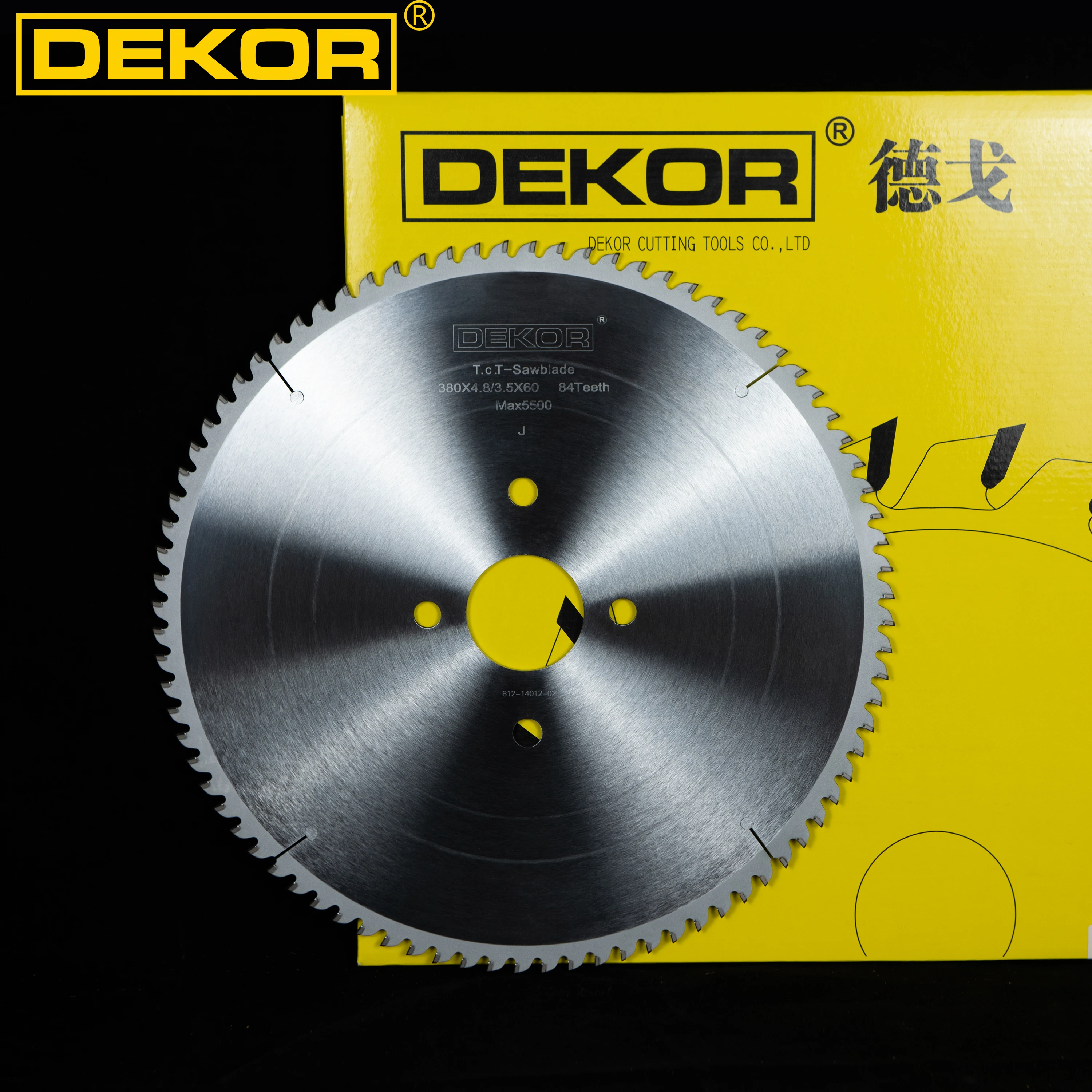 Dekor 380x4.8/3.5x84T PCD Circular Saw Blade for Panel sizing machines
