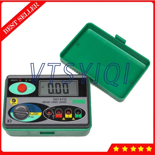 Digital Ground Resistance Meter Tester Gauge with Low Resistance Conductor And AC Voltage Test