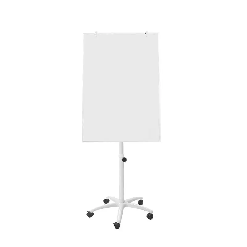 mobile flip chart easel star base round base lockable with castors