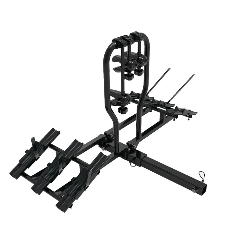 2 Inch 50mm Hitch Mount Folding Tilting Steel Rear Bike Hanging  Rack Carrier bike rack wall mount 2 bikes