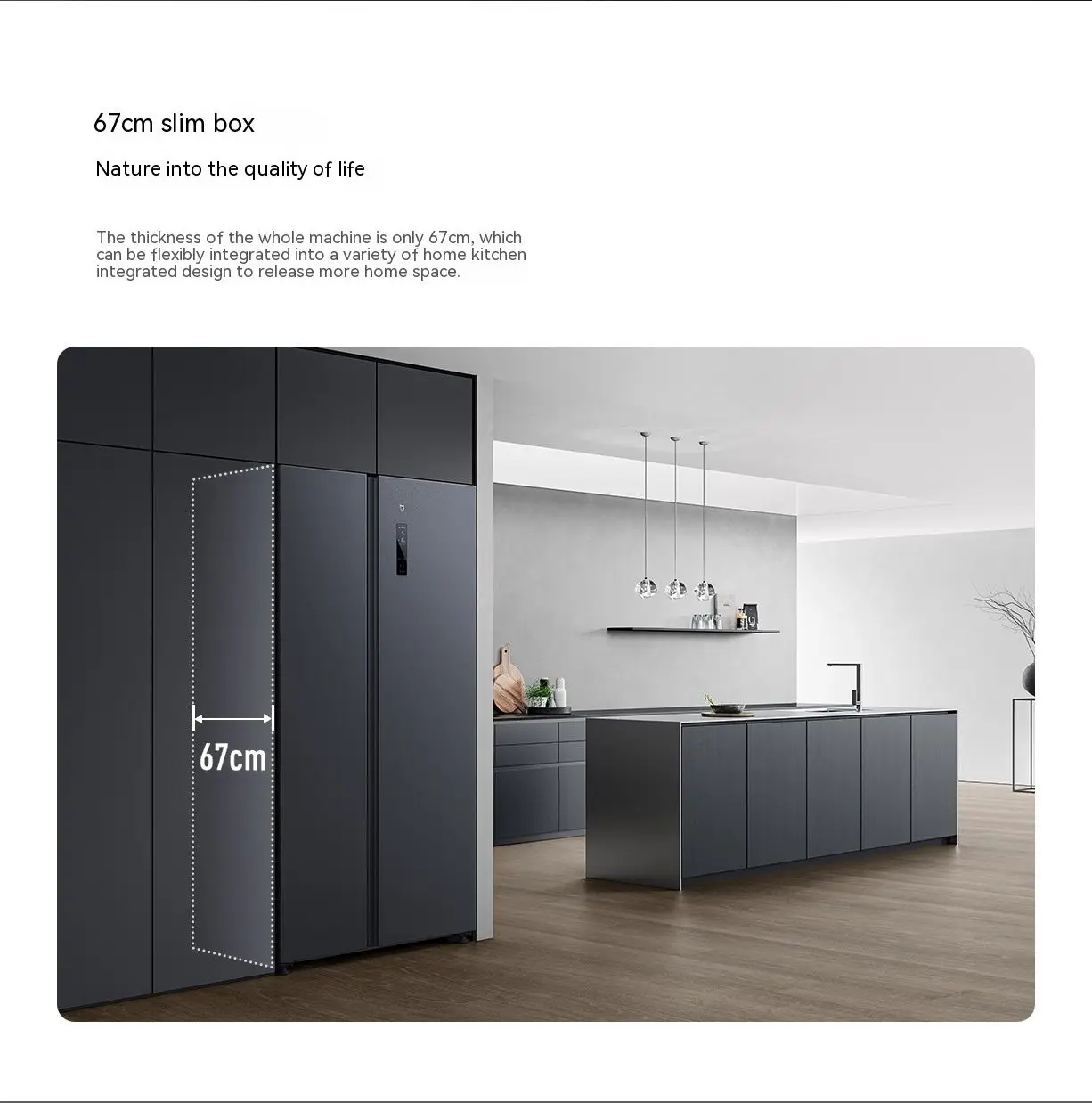 Original Xiaomi Mijia Refrigerator Side-by-side 536L 610L 36 Low Decibels Runs With Mijia App