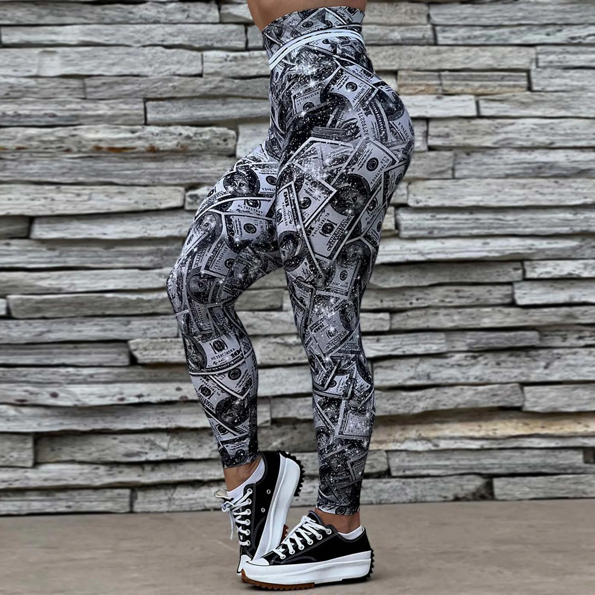 Women High Waist Leggings Butt Lift Workout Yoga Pants Gym Fitness Booty Scrunch Tummy Control Running Tights