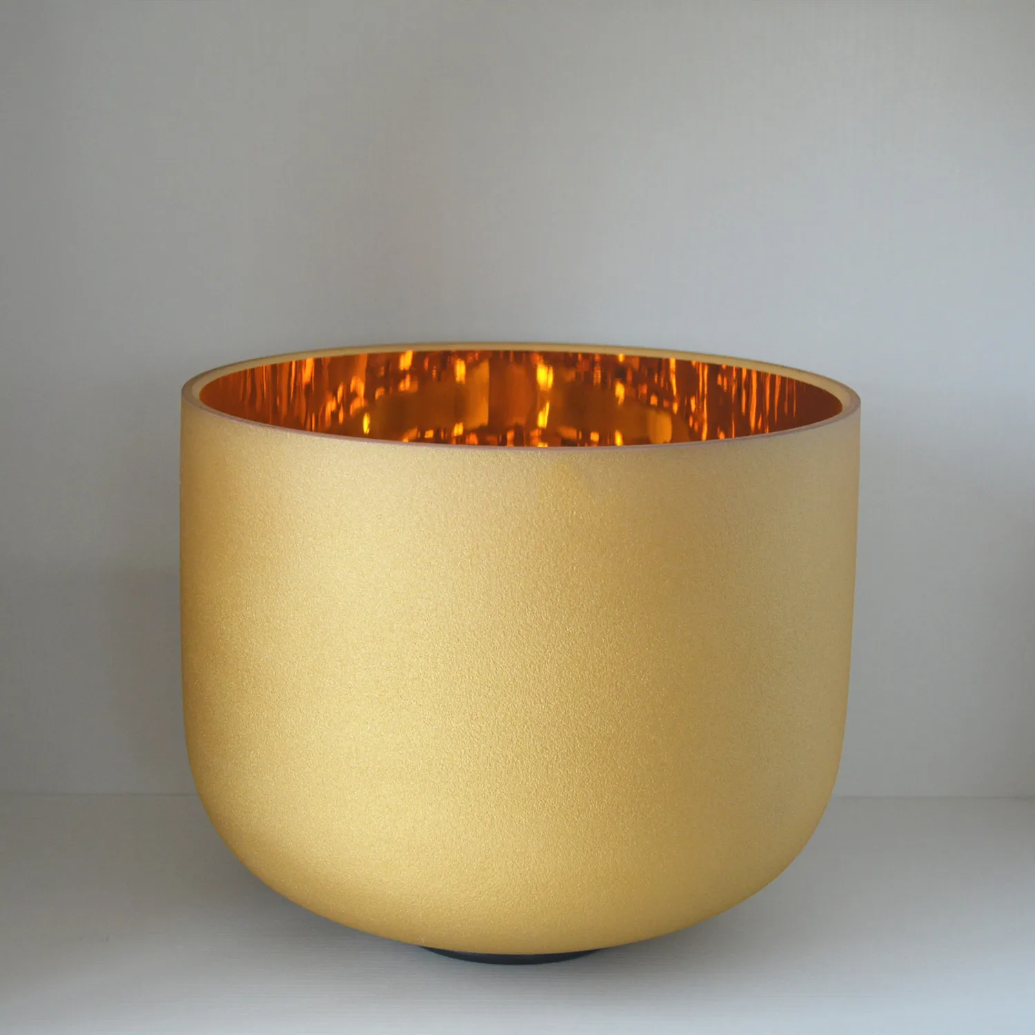 High Performance 24K Gold Plated Quartz Crystal Singing Bowl for Sound Healing and Therapy