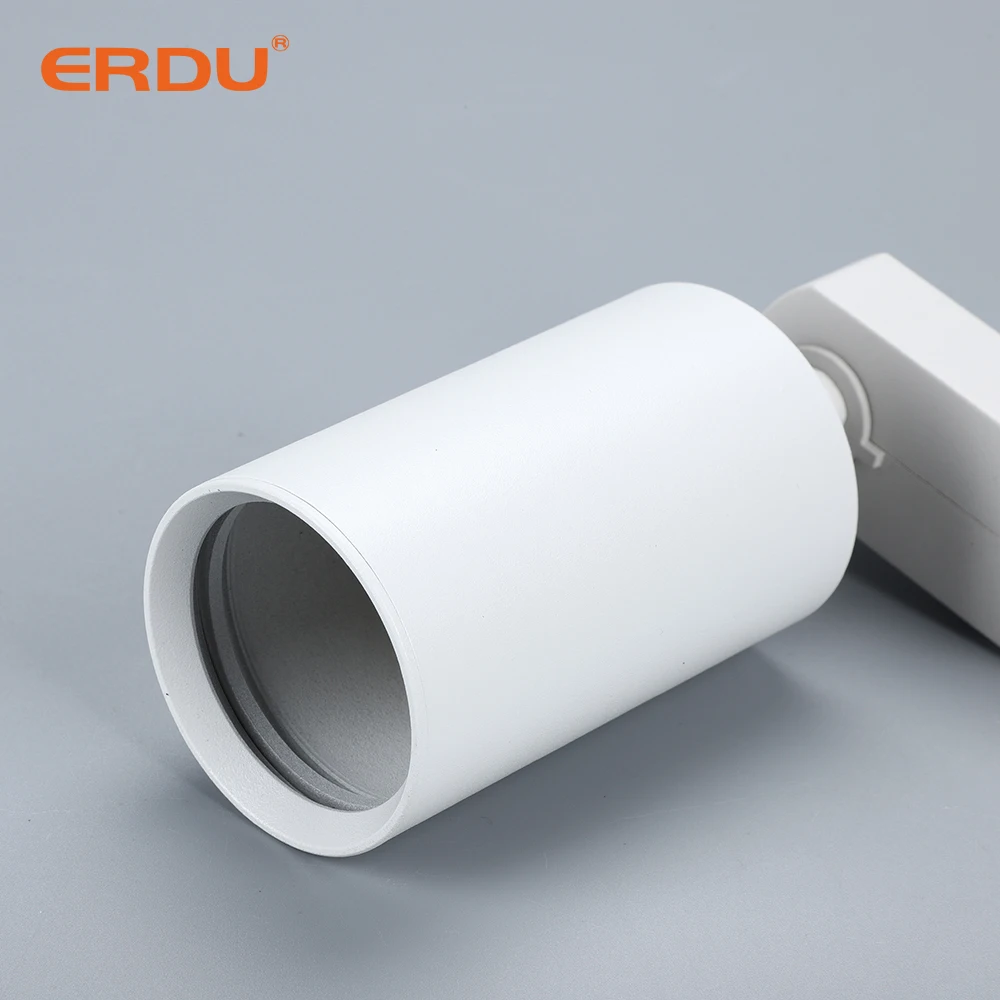 ERDU Commercial Gu10 Track Light Pure Aluminium Surface Mounted Downlight Spotlight Adjustable LED Modern TRACK Lights