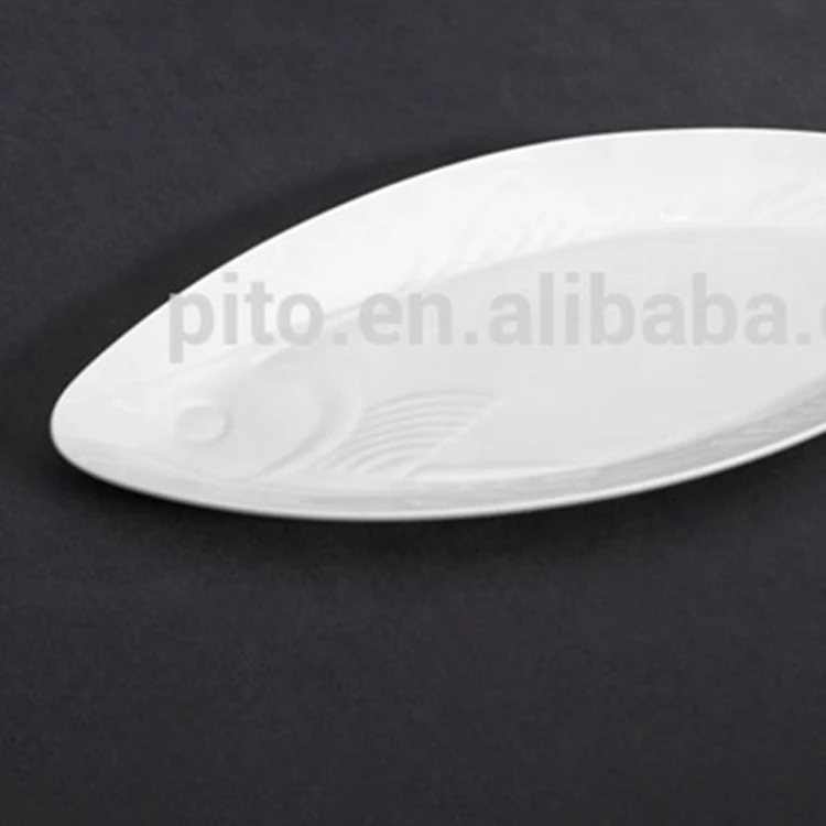 wholesale fish shape porcelain plates