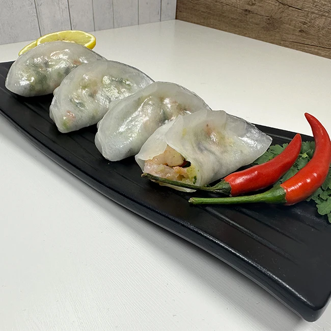 Nutritious And Delicious Chinese Food Spinach color  Frozen Chicken dumplings
