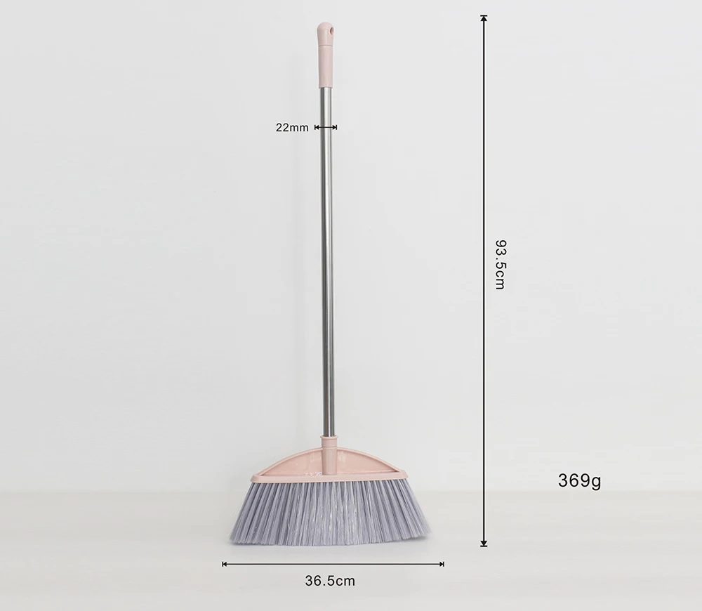 New Design Floor Cleaning Tool Stainless Steel Handle Soft Plastic Broom and
