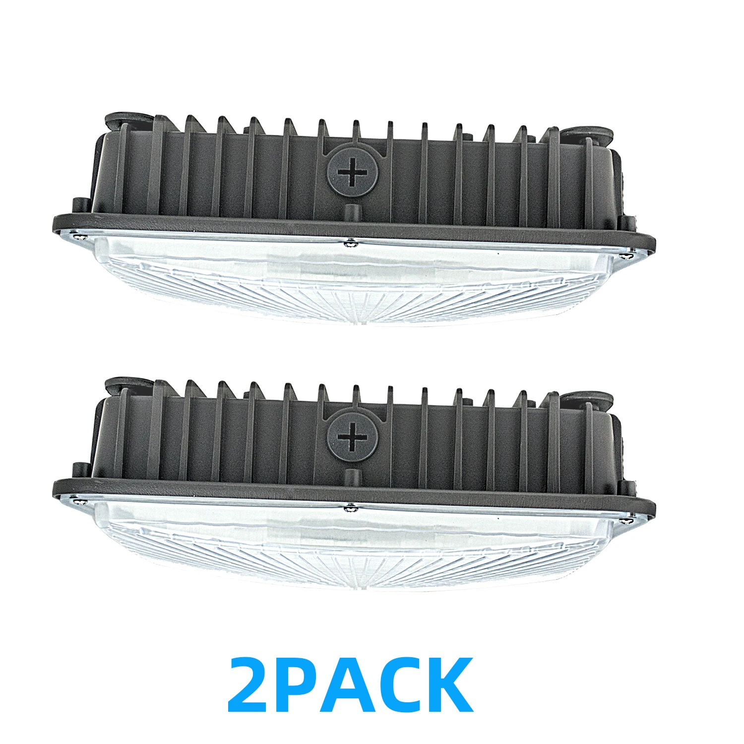 
USA Shipping 2 Pack 5500K White 70W LED Canopy Light for Indoor Gas Station and Warehouse 