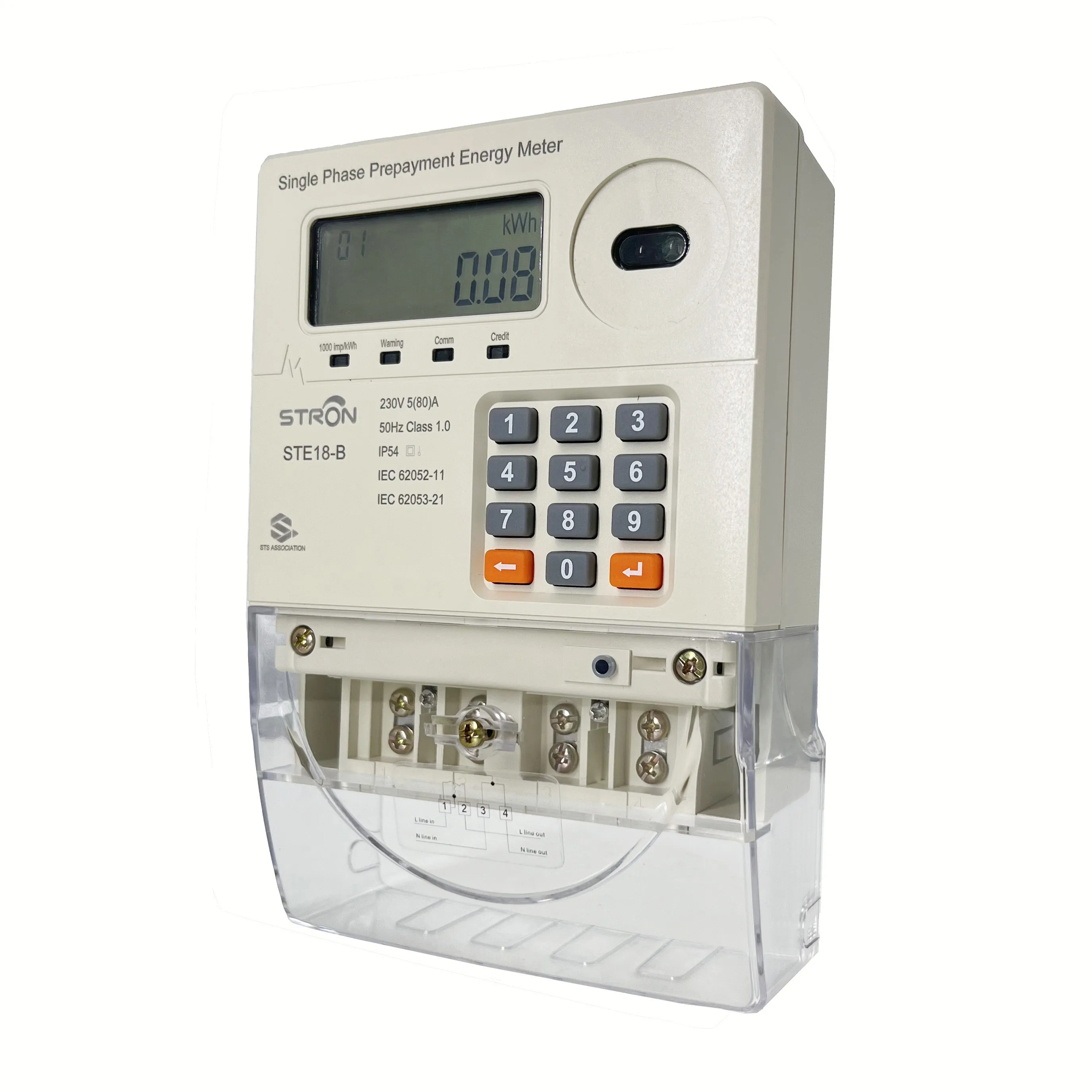OEM/ODM Customized Prepaid TOU Tariff Single Phase Electricity Meter for Mini-Grid/Off-Grid/Solar Energy/Solar Power