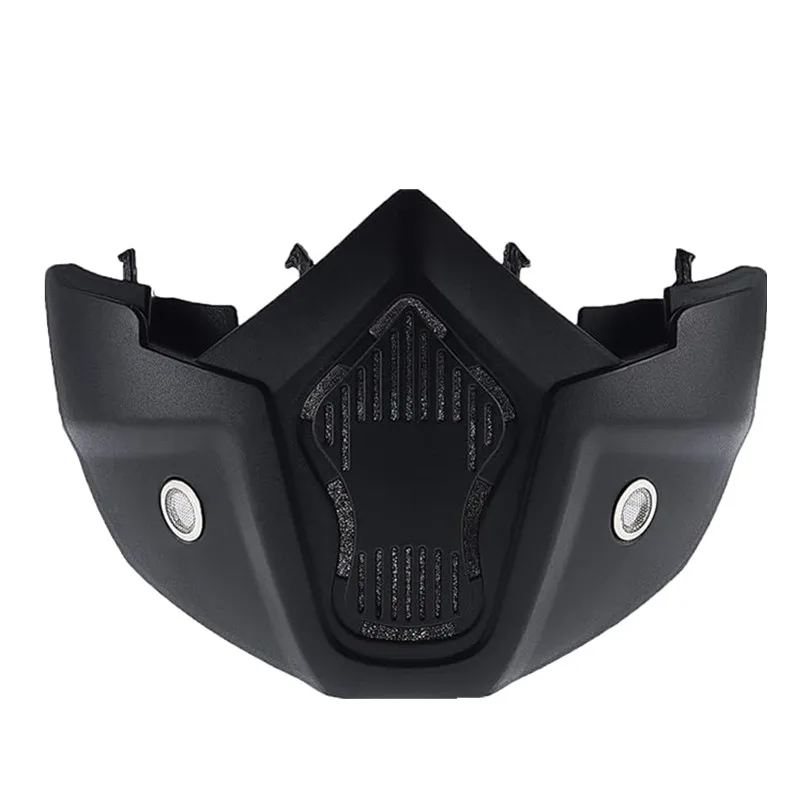 Motorcycle Full Face Mask Goggles with Mouth Filter Open Face Helmet Motocross Riding Dirt Bike ATV Goggles
