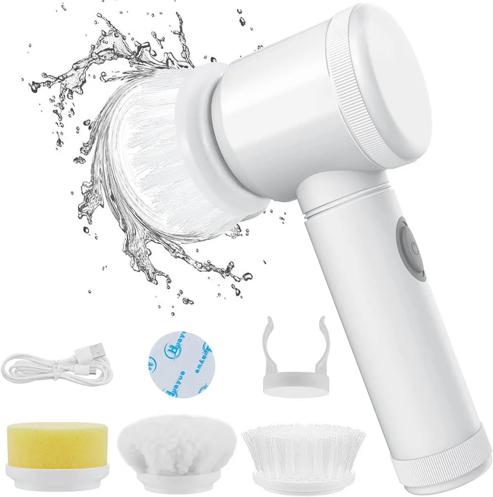 Hot Selling Household Cleaning Tools Polisher Sponge Electric Spin Brush IPX6 Multifunctional Spinning Electric Brush