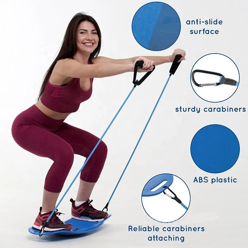 
ABS Wobble Exercise Rocker Balance Twist Board Trainer 