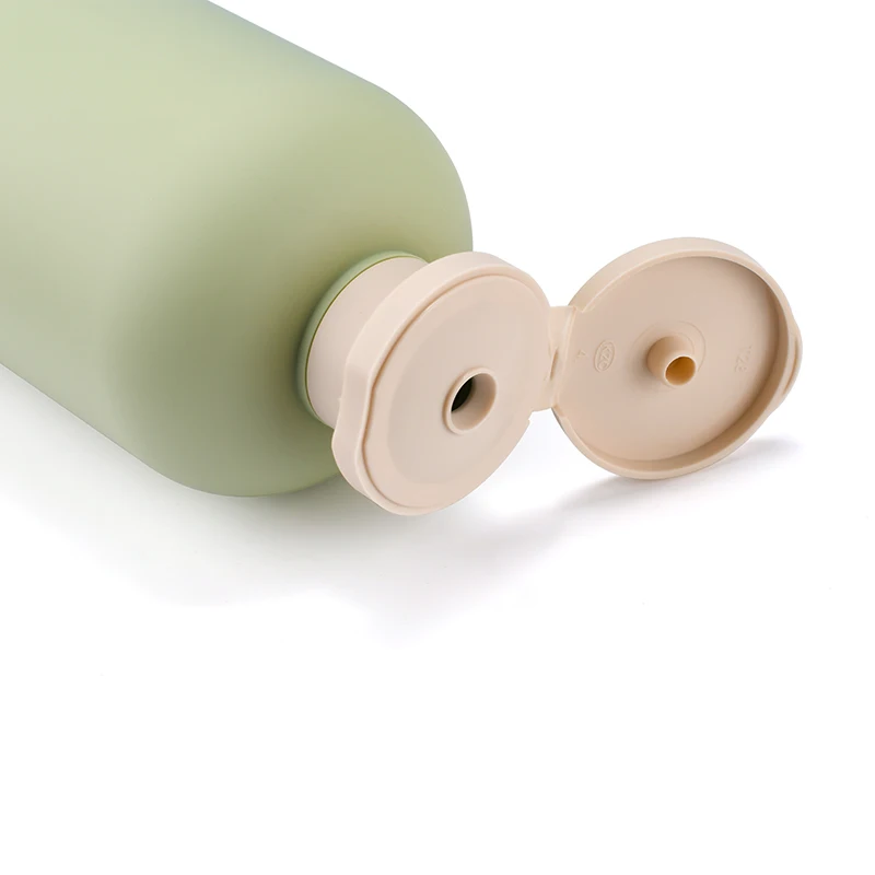 Eco-friendly  green HDPE 200ml 300ml 400ml 500ml Soft Cosmetic Packaging  Body Lotion plastic Shampoo Bottle