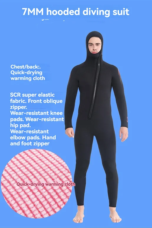 Wetsuits Neoprene Good Quality 5MM and 7MM Thickness Black Color Spearfishing Wetsuits for Men Couple Women Wet Suit