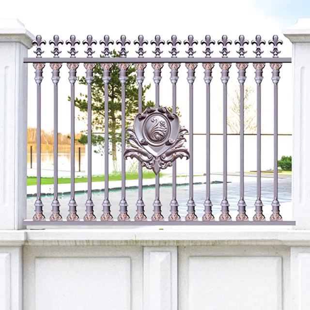 Black Powder Coated China Type Vertical Aluminum  Fencing