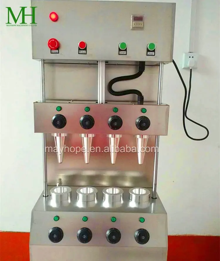 MAYHOPE  Industrial Crispy Waffle Ice Cream Horn Torch Cone Cup Making Machine Ice Cream Cone Machine for Sale