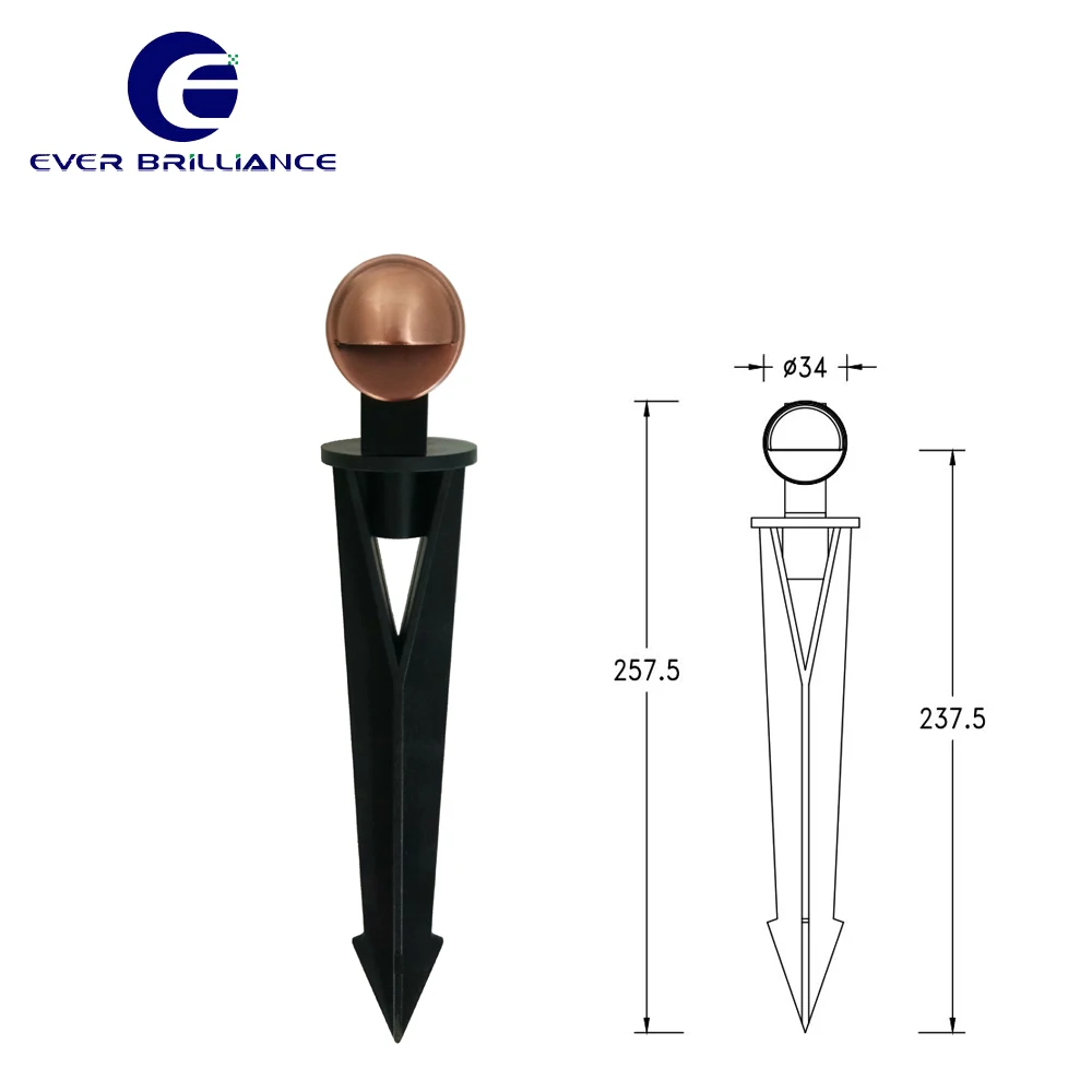 zinc alloy 12V mini size outdoor pathway walkway light IP65 garden spike light led