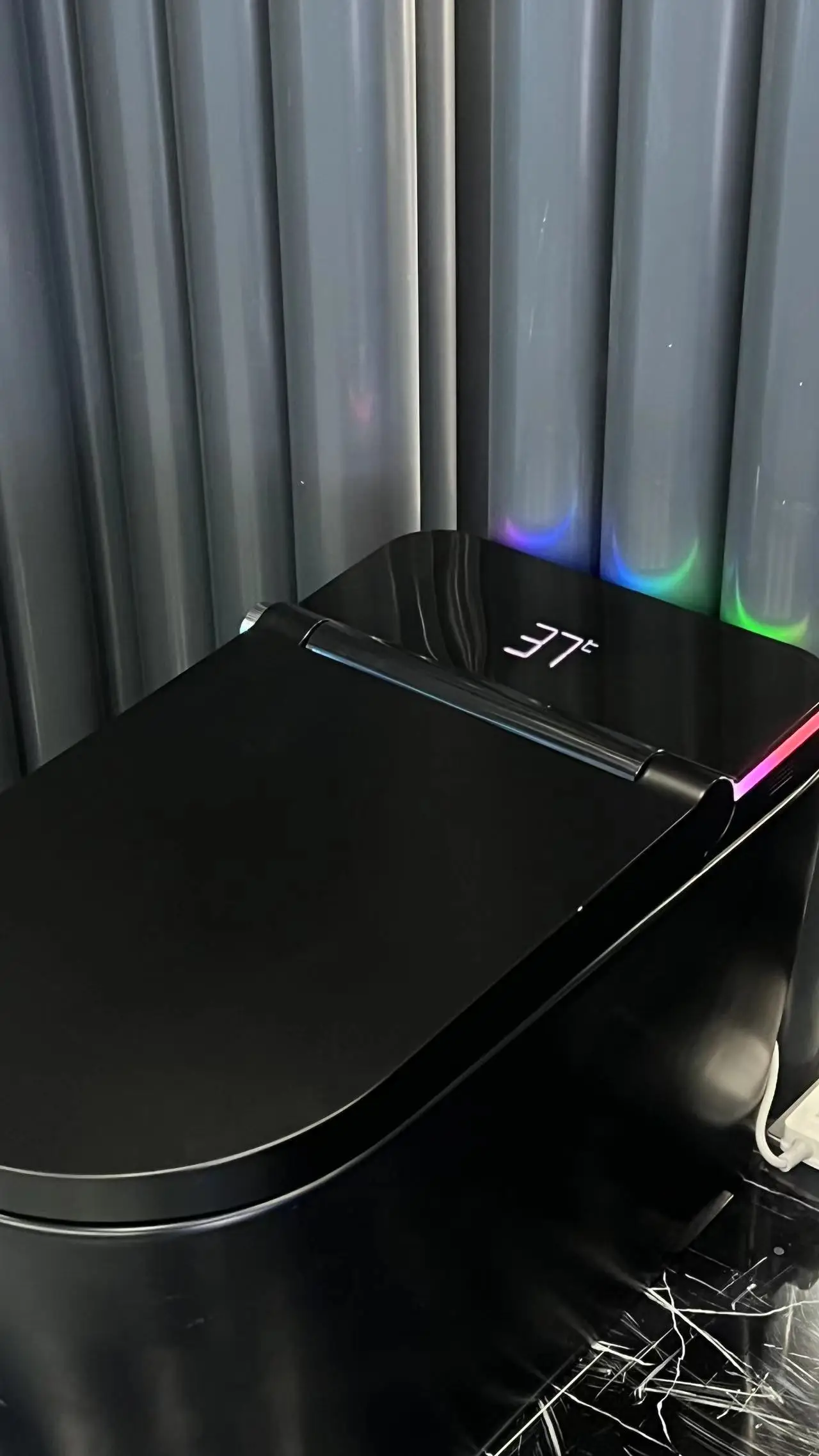 Распродажа система самозачистки ST05MB керамический матовый черный туалет для ванной комнаты умный биде