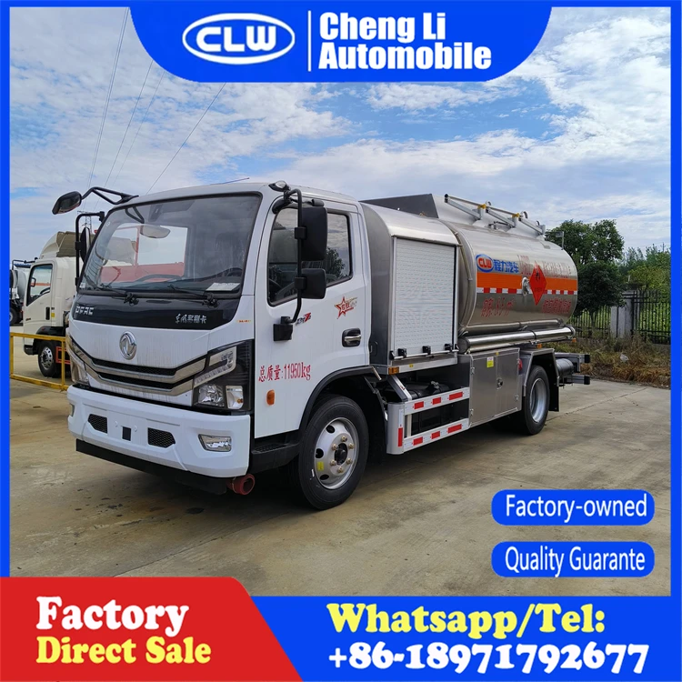 Новый китайский бренд Dongfeng 3000 галлонов топливный бак грузовик 4x2 10cbm международные топливные баки для