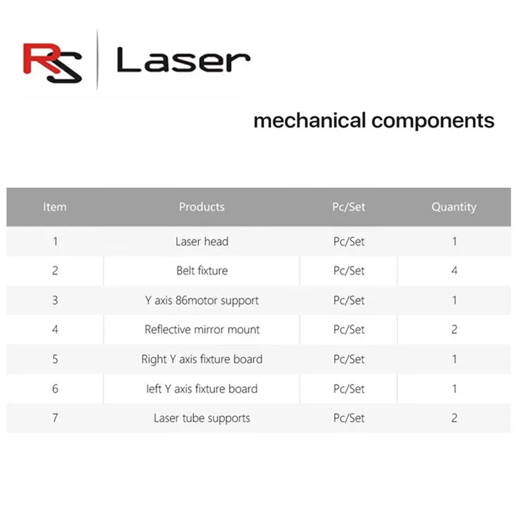 Mechanical Set /Laser Head /Reflective Mirror Mount For CO2 Laser Cutting Machine for DIY Machine