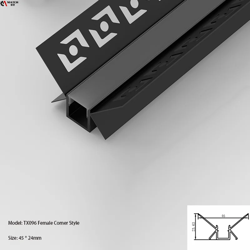 2m/pcs LED underground lamp aluminum groove ,aluminum recessed profile alloy for inground/floor/wall/stair lighting