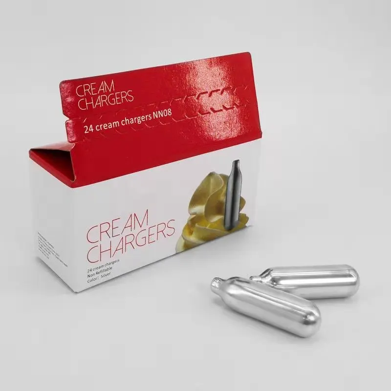 
wholesale cheap price food grade no any residue 8g whip n2o cartridge cream chargers nitrous oxide laughing gas canister 