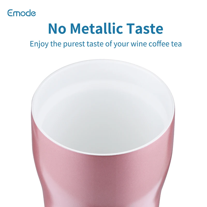 New Arrival 10oz Christmas Gift Double Wall Insulated Stainless Steel Insulated Ceramic Lined Coating Coffee Travel Mug For Car