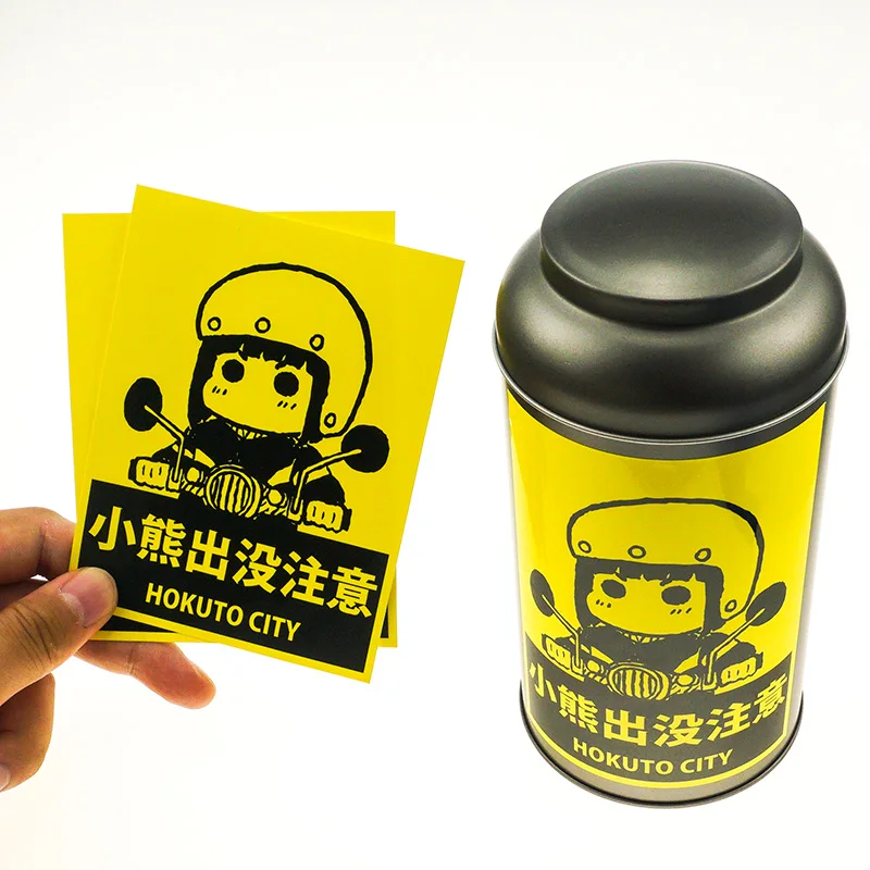 Custom Logo Vinyl Matte Food Box Sealing Sticker for Package