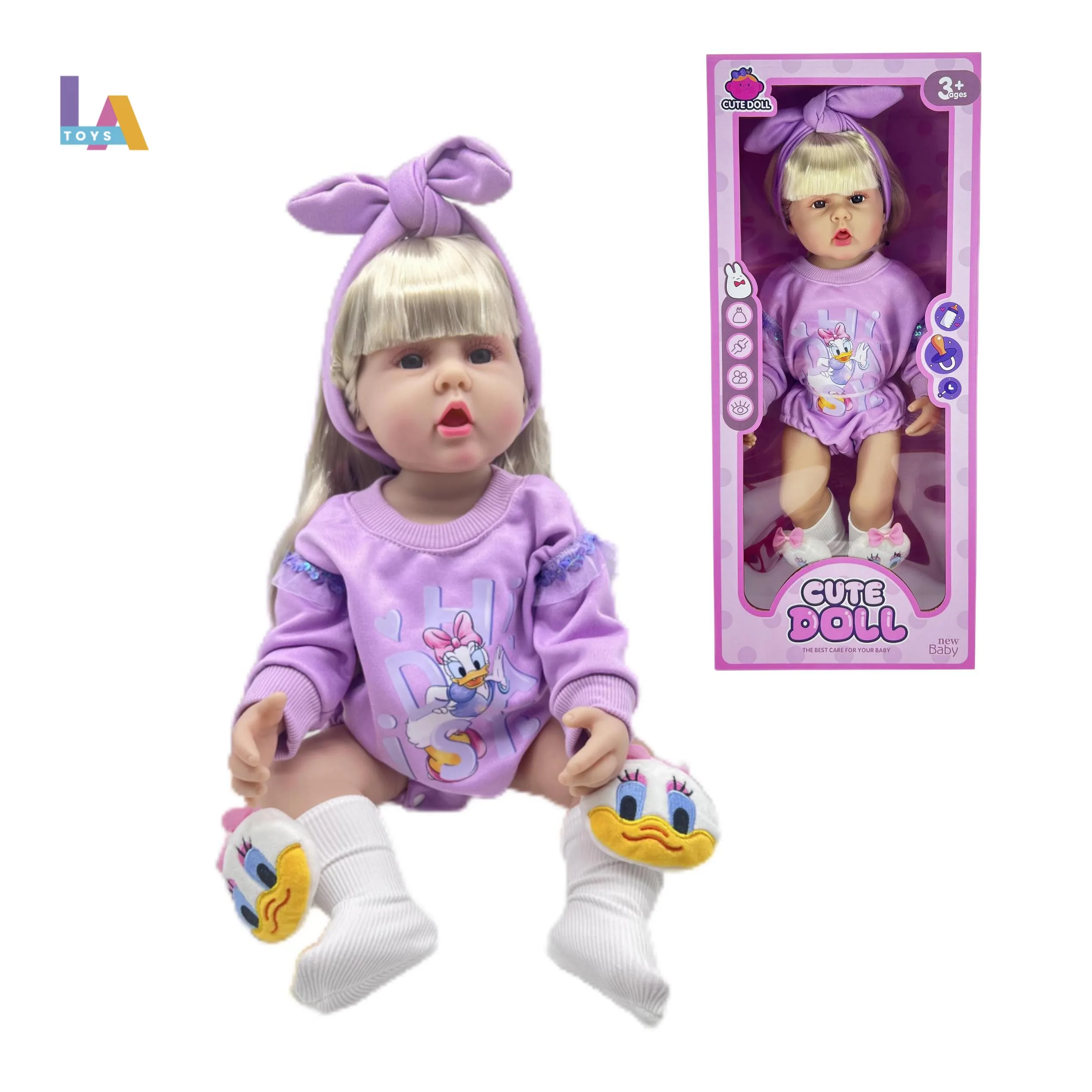 Longthuy Made in Vietnam 55-60CM rebirth DOLL 22 inch simulation baby baby soft rubber full vinyl best Gift kid toys