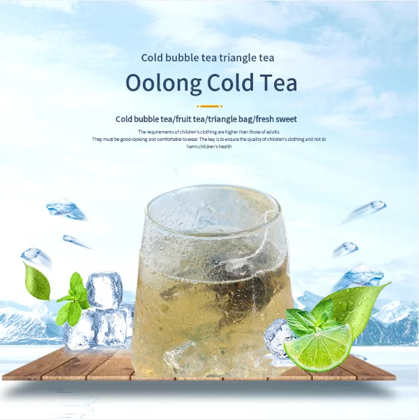 Cold Brew Tea Strawberry Macarons mixed fruit flavor tea iced Oolong tea