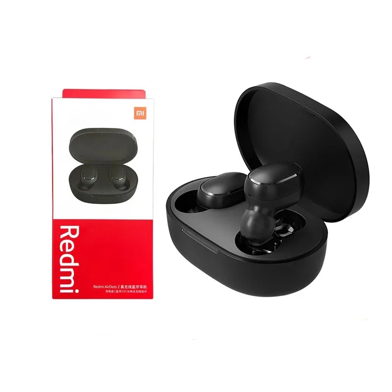 Беспроводные наушники Xiaomi Auriculares, водонепроницаемые глобальные наушники Mi, базовые наушники Redmi Airdots 2 In Ear xiaomi Airdots 2 Redmi S