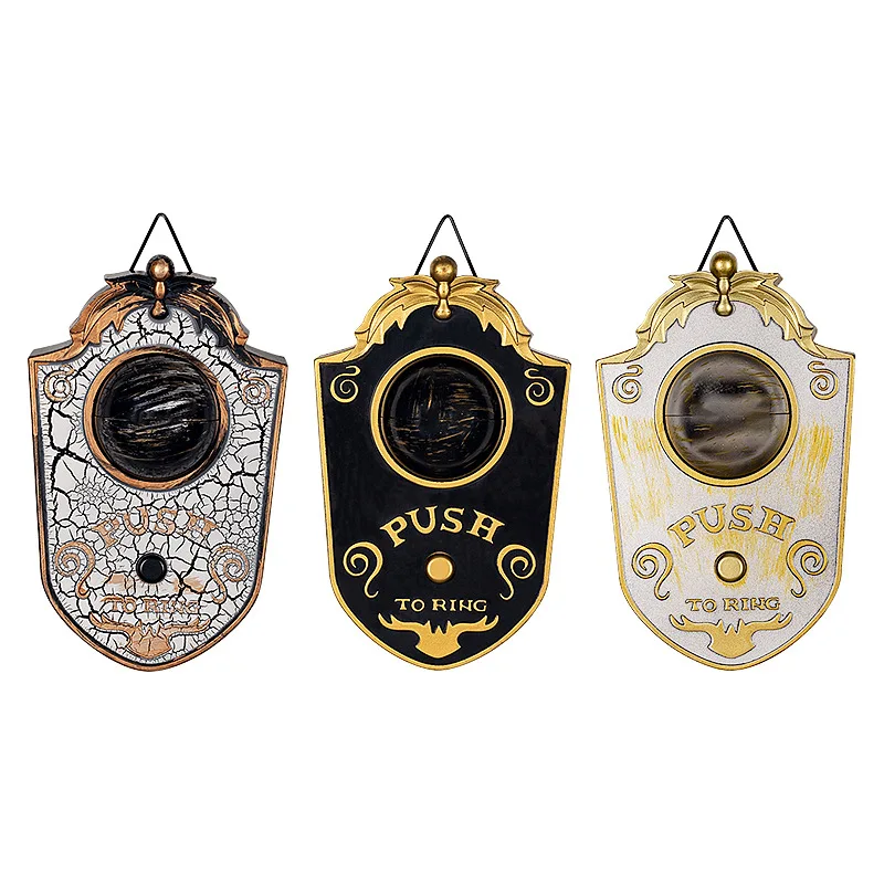 Glowing Sound One-Eyed Doorbell Electronic Halloween Trick Props for Bar and Secret Room LED Light Party Decorations