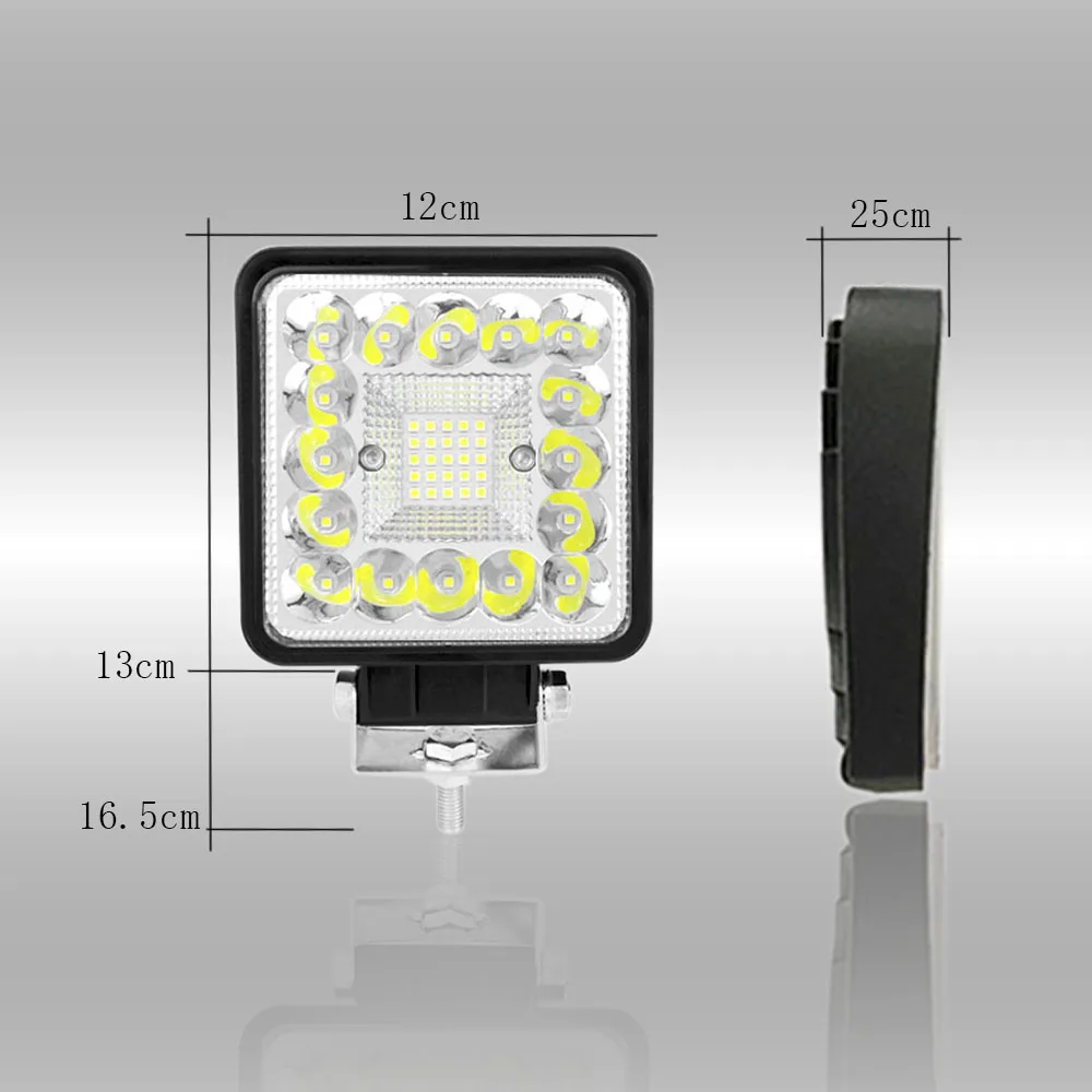 On Time Delivery Car LED Work Light 123W Spot&Flood Beam LED Fog Lamp Truck Lighting Bar