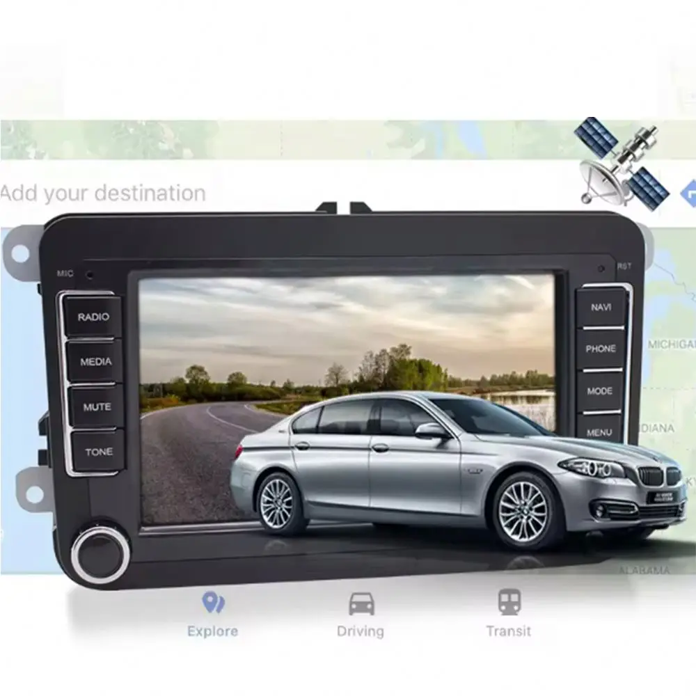 Car Stereo 7 Inch 1 Din MP5 Multimedia Audio Carplay Touch Screen Single Din Car Player