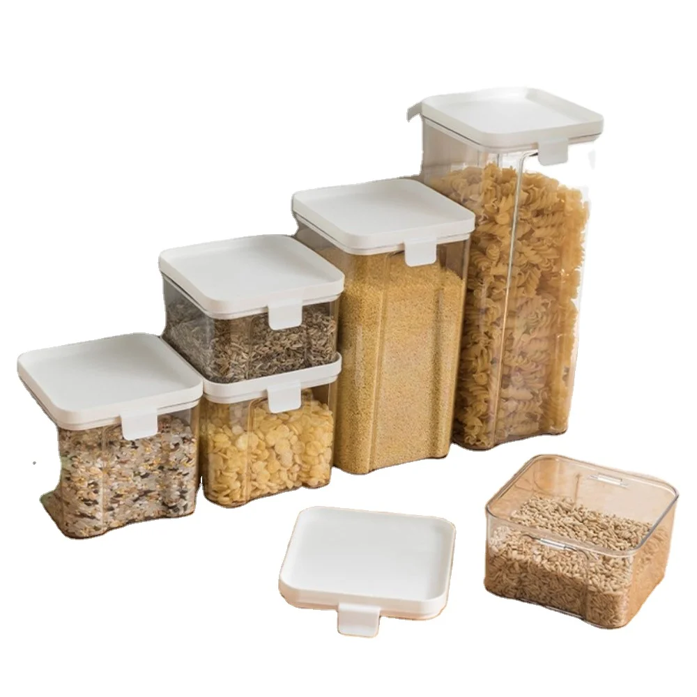 500 ml peanut butter pink thick clear green pet food grade square double layer frosted plastic jar