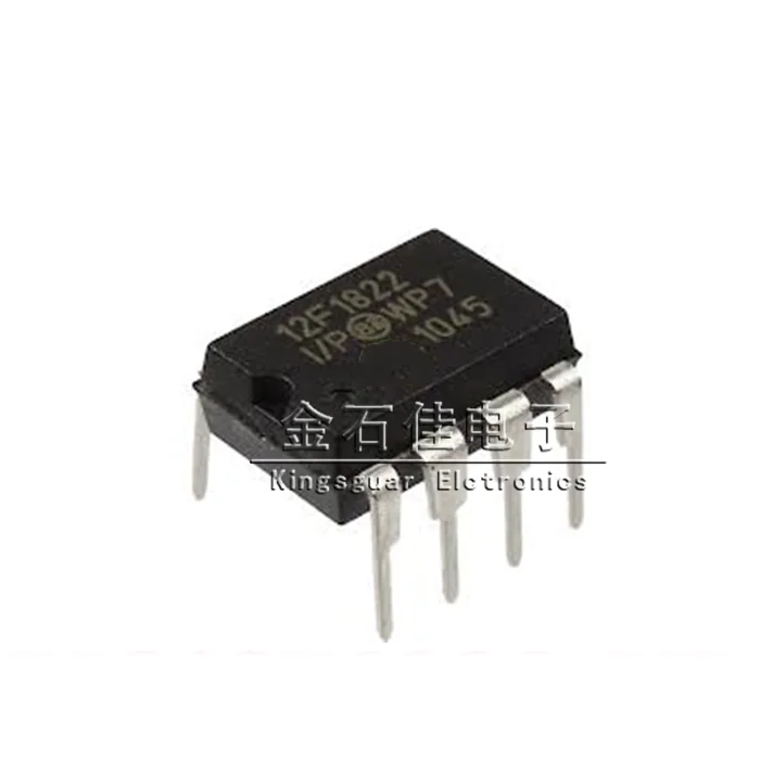 Original 8/14-Pin Flash Microcontrollers with nanoWatt XLP Technology PIC12F1822-I/P  PIC12F1822 12F1822