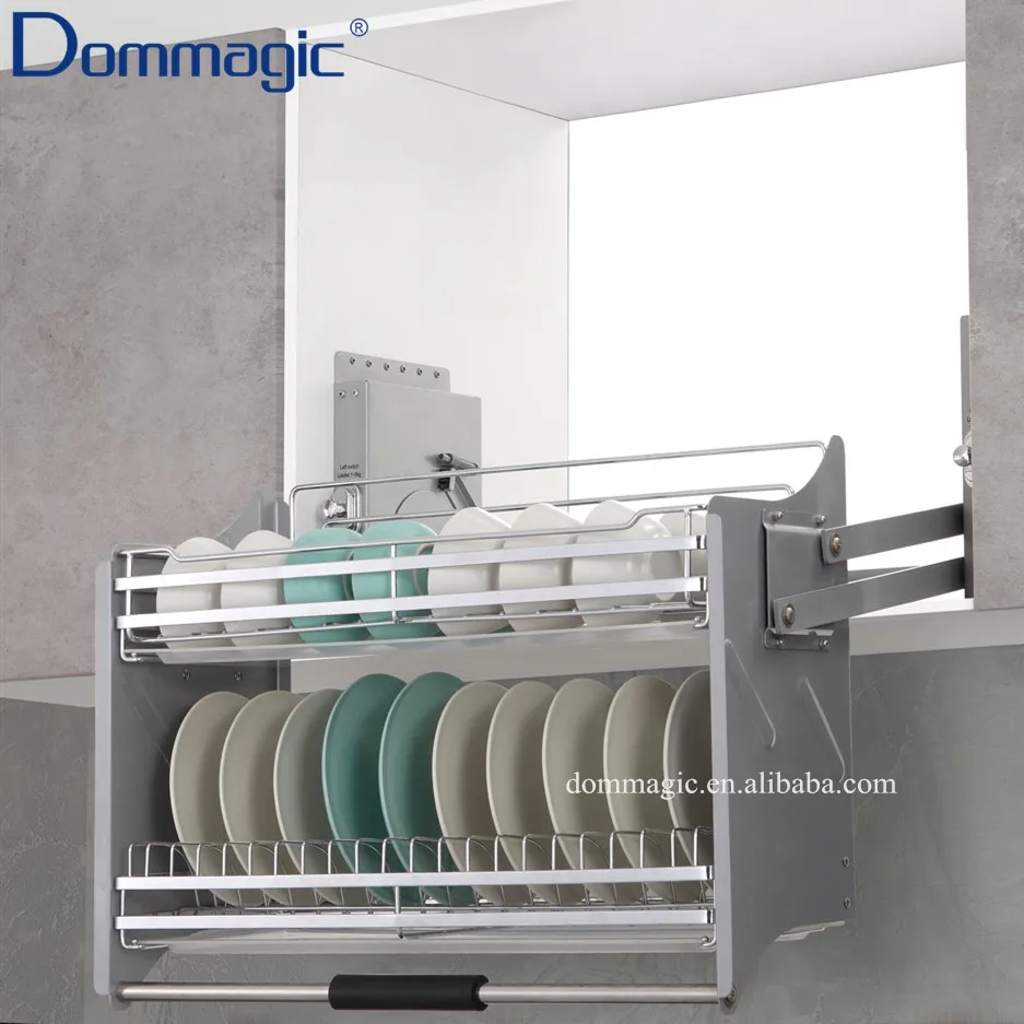 Kitchen Cabinet Door Lift Fitting System Spring Gas Soft Stop Folding Door Support Adjustable Length Lift-up Door Stay D5013