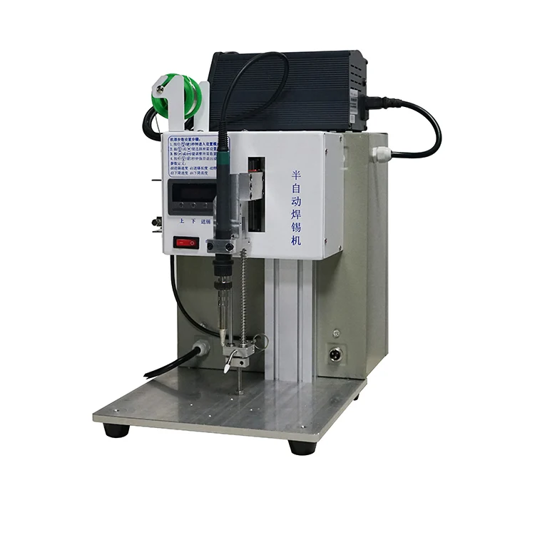 Semi wire automatic Wire Welding Machine  ModeBZDII works of soldering iron machine semi automatic usb cable soldering machine