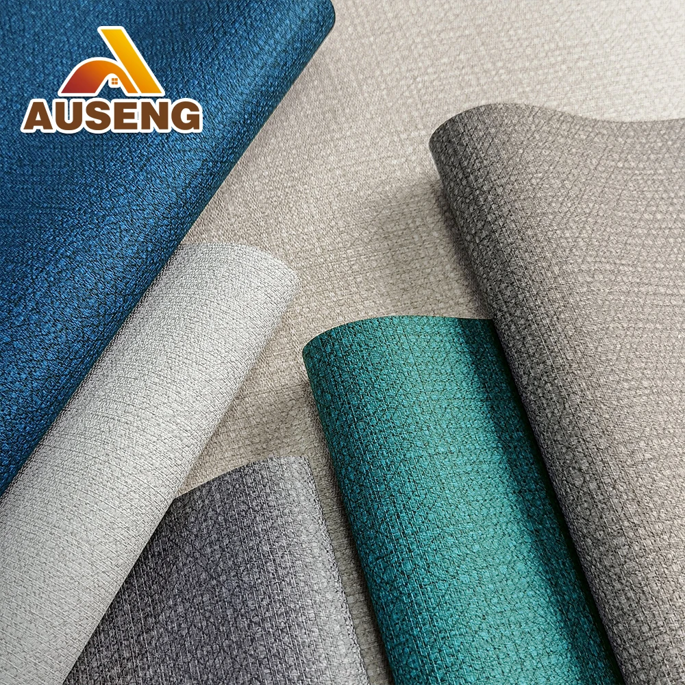 Latest Design ASTM E84 Class A Certification Wallpaper Vinyl Luxury Hotel Decor PVC Wall covering Wallpaper For Apartment Walls