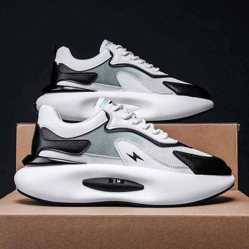 Wholesale breathable shock absorption running sneaker casual campus shoes man