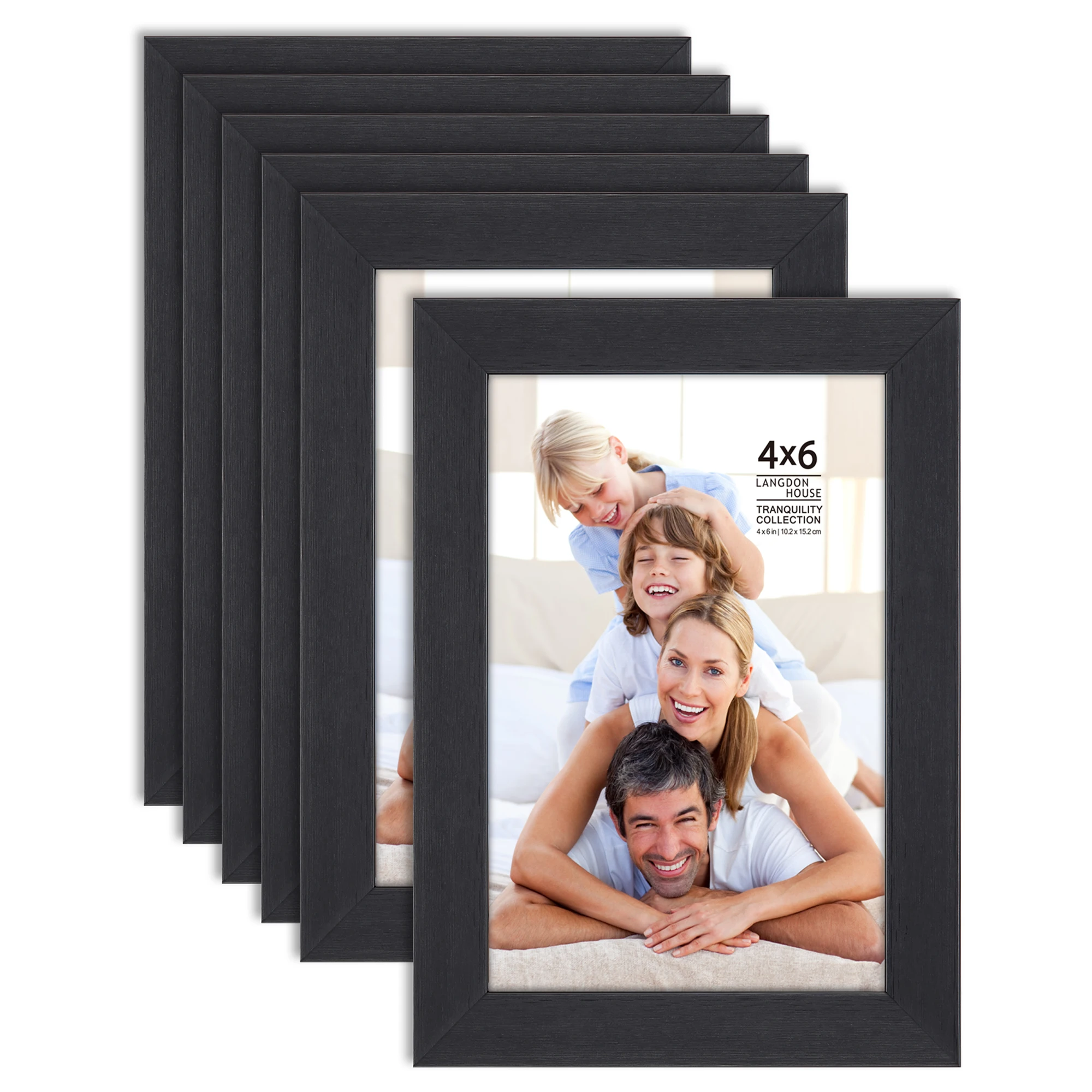 Новый дизайн украшение дома черная фоторамка оптовая продажа настенные фоторамки PS 4x6