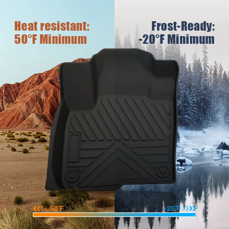 Custom Car Accessories TPE Car Mats All Weather Rubber Car Floor Mat for Honda Accord