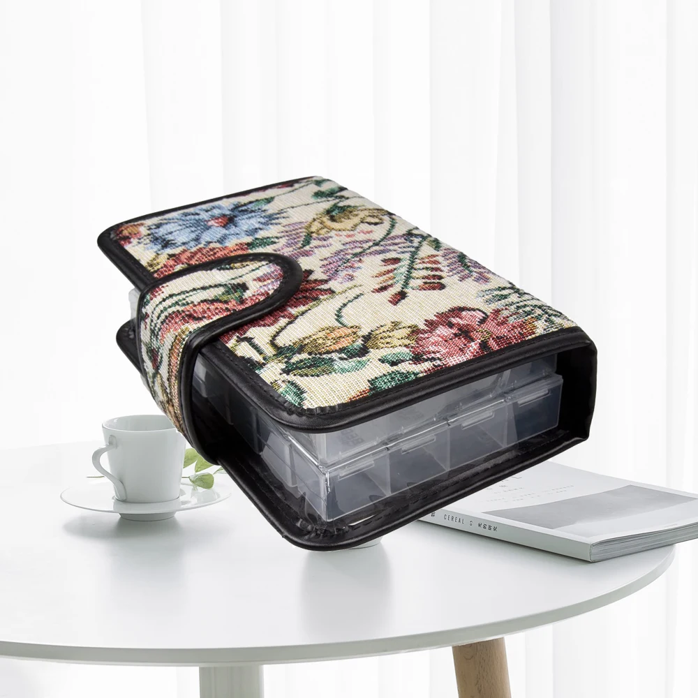 Jacquard Pill Box, Fashion Pill Planner, Note Book Pill Reminder 2 Week