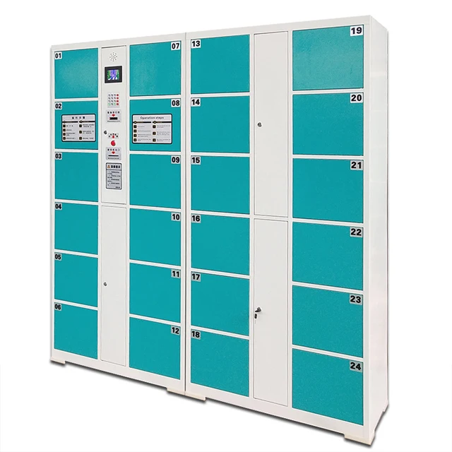 Hot selling modular parcel storage e locker swiping card supermarket intelligent locker with barcode