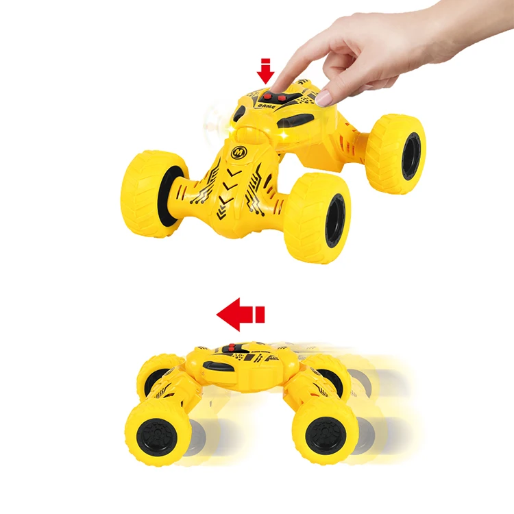 Children 4 Wheel Drive Small Truck Mini Twist Car Friction Toy Vehicle Off-Road With Sound And Light 2 Packs