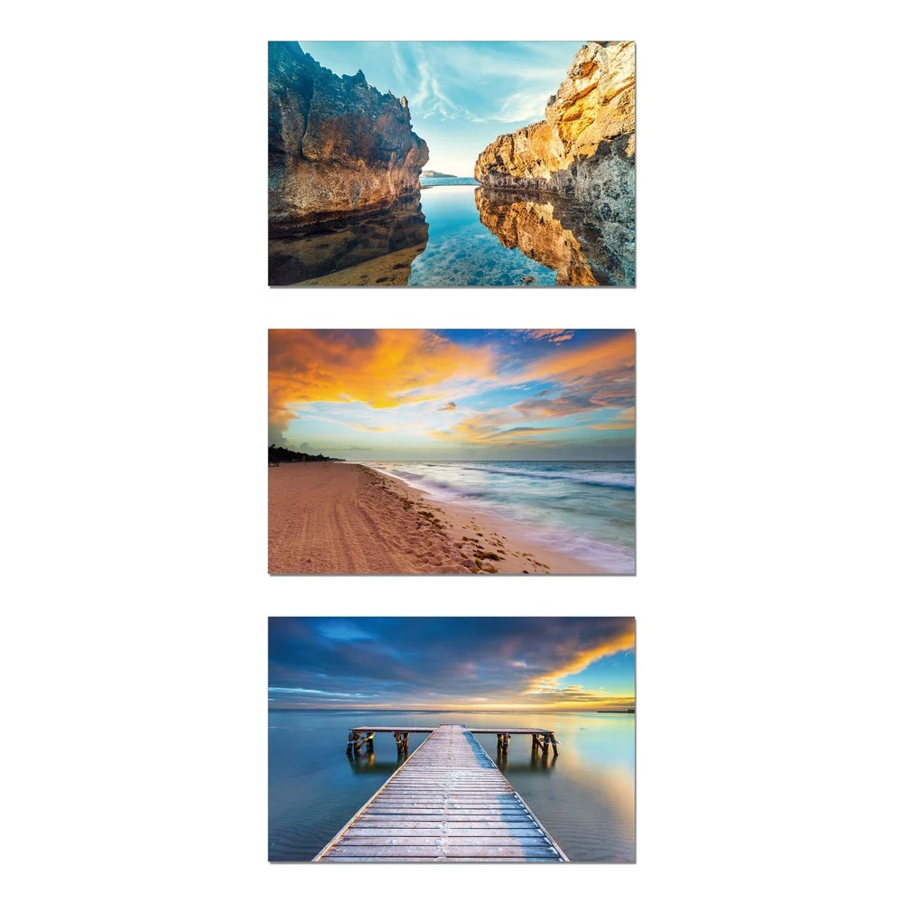 Best Selling Classical Landscape Glass Painting Print Tempered Glass Wall Art